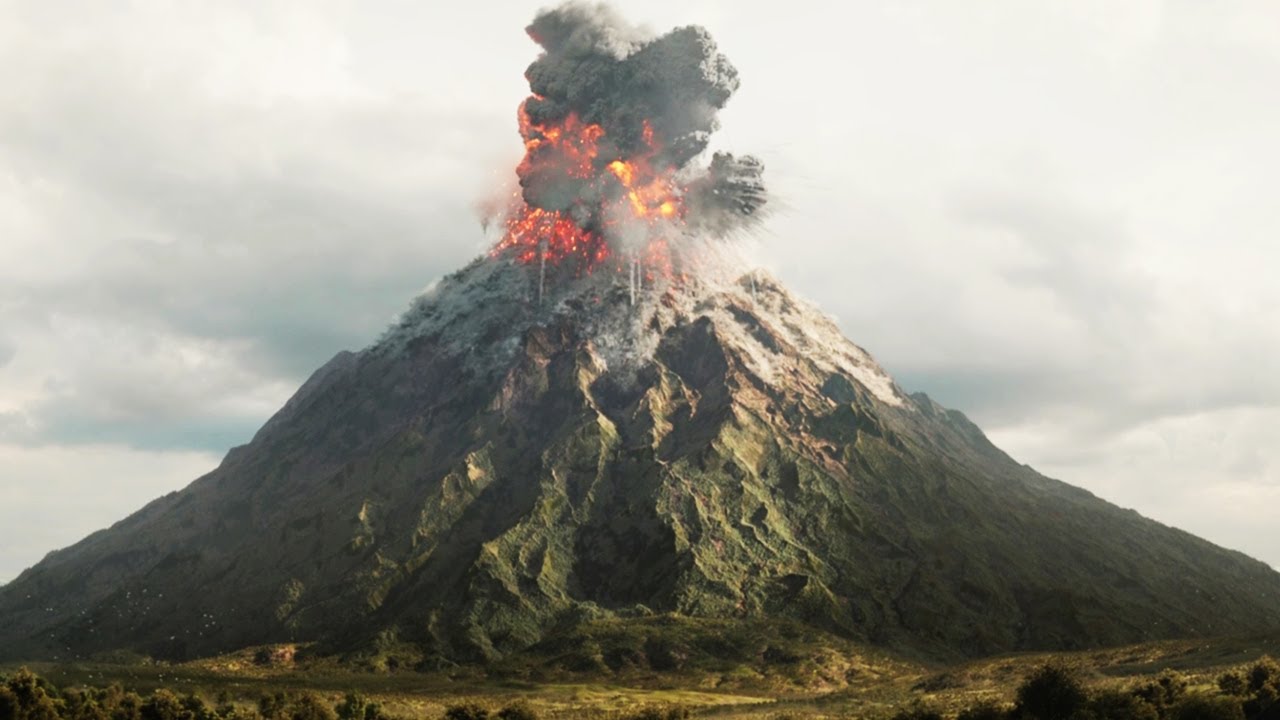 Vulcan Explosion (Doom Mountain) Scene in 4K - The Rings of Power (LOTR) - S1E06