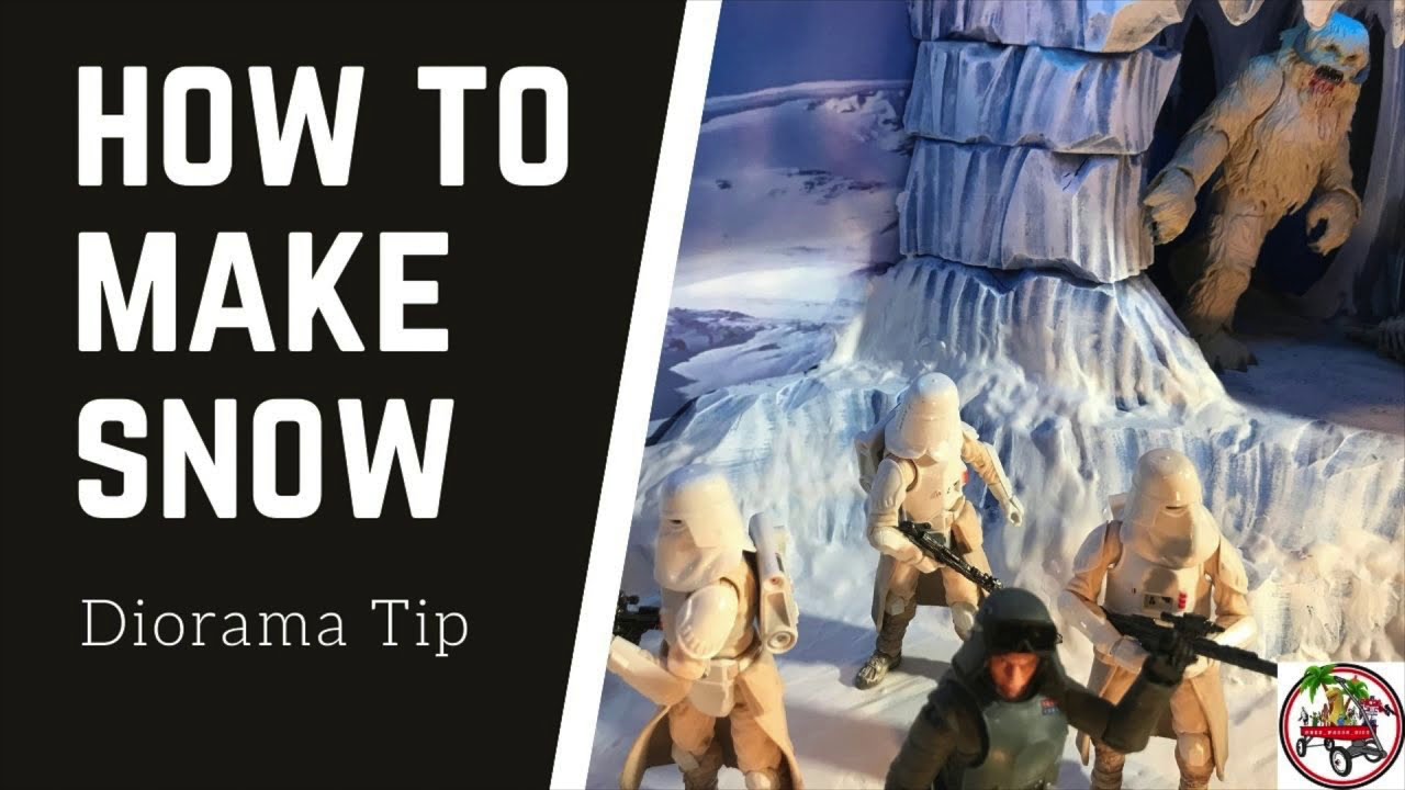 Diorama Tips & Tricks - How To Make Snow for Your Diorama #crafting #snow #diorama