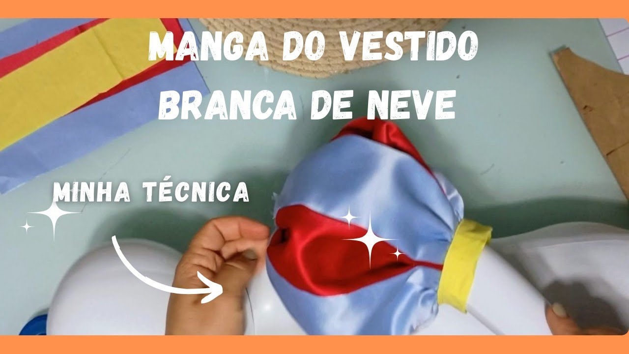 Como eu faço a MANGA PRINCESA BRANCA de NEVE passo a passo 