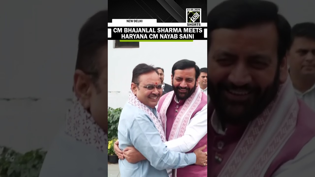 Rajasthan CM Bhajanlal Sharma meets Haryana CM Nayab Singh Saini in Delhi