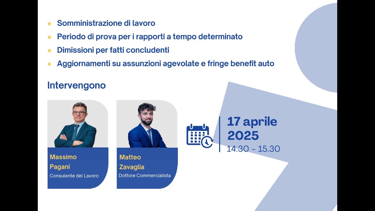 Webinar Collegato Lavoro 2025 chiarimenti ministeriali, impatti e opportunità