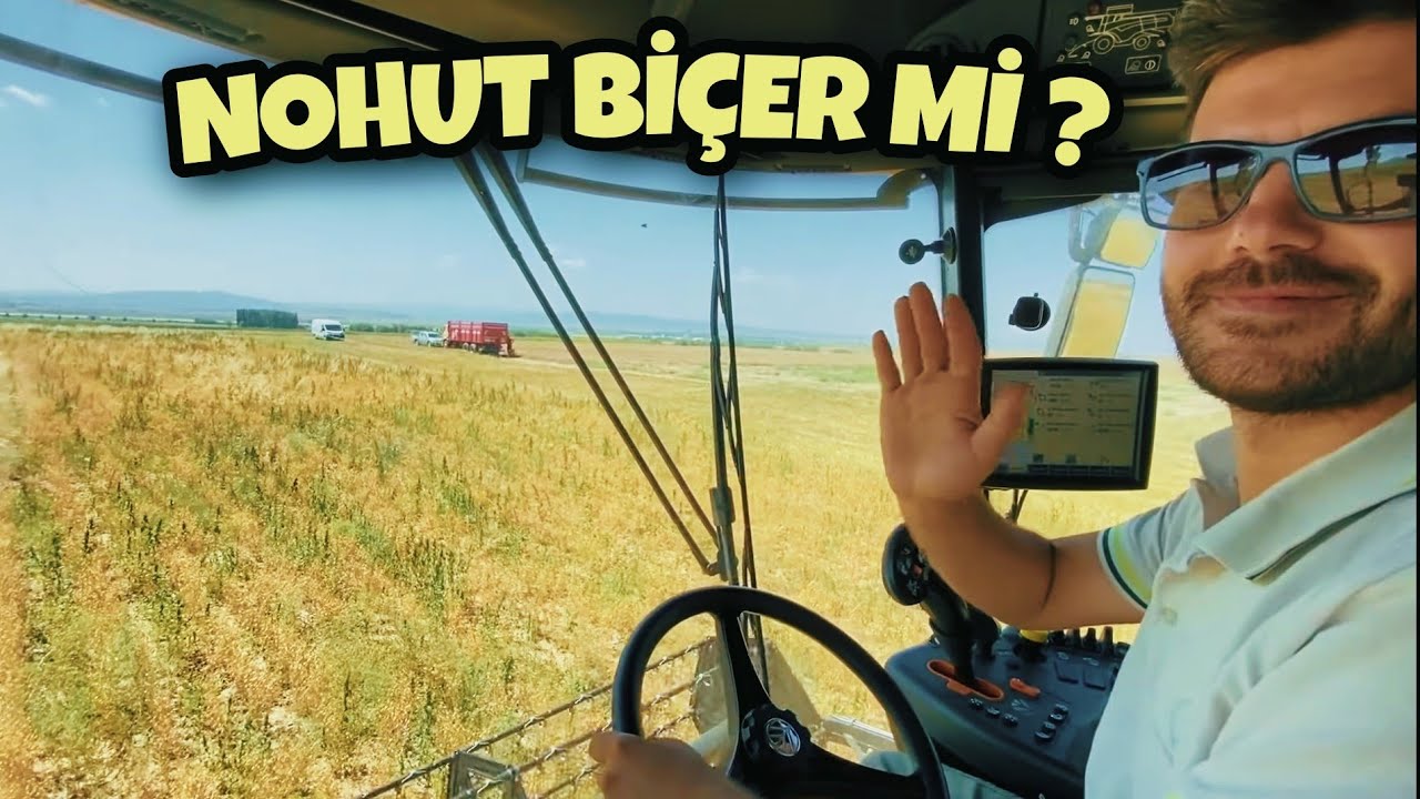 NOHUT VE GELECEĞE YÖNELİK SOHBETLER. NAMIK ABİNİN YANINA GİTTİK. NH CX6.80 NOHUT TARLASINDA