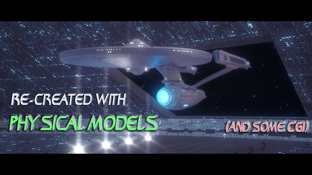 Fan Made Spacedock Approach Scene Re-created with Physical Models