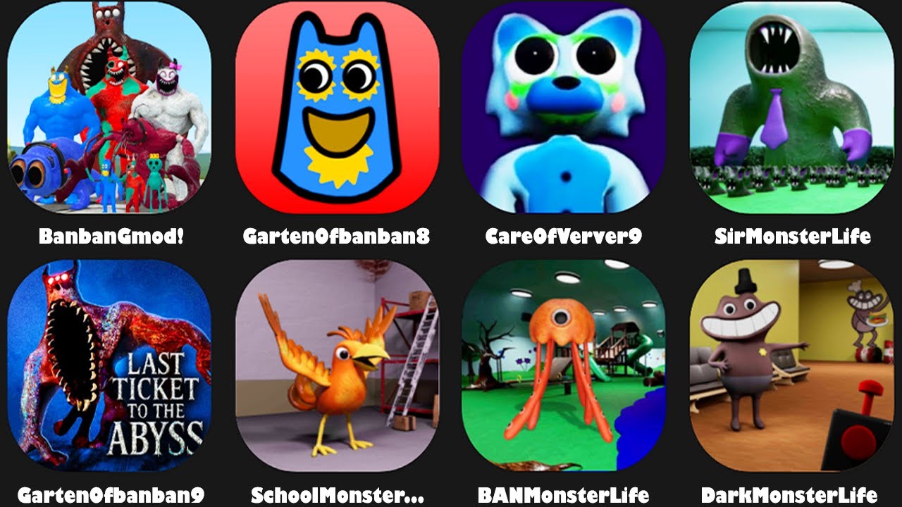 Garten of Banban 9 Mobile Gameplay,Garten of Banban 8 Garry's Mod,Care of Verver 9,Ban Monster Life