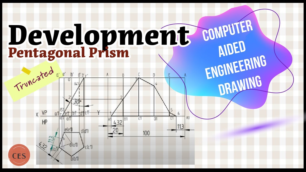 Development of a truncated pentagonal prism