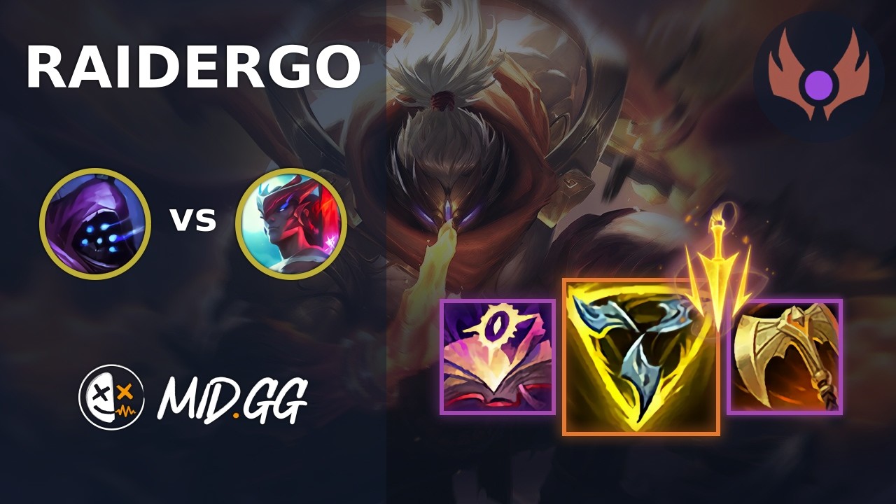MID.GG: [ RaiderGO ] Jax TOP vs Yone | KR MASTER | LOL Season 2026