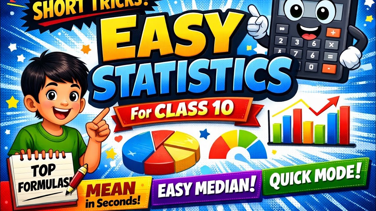 सांख्यिकी (माध्यक) CLASS 10 STATISTICS (Median) BLUE PRINT 2026 NCERT 