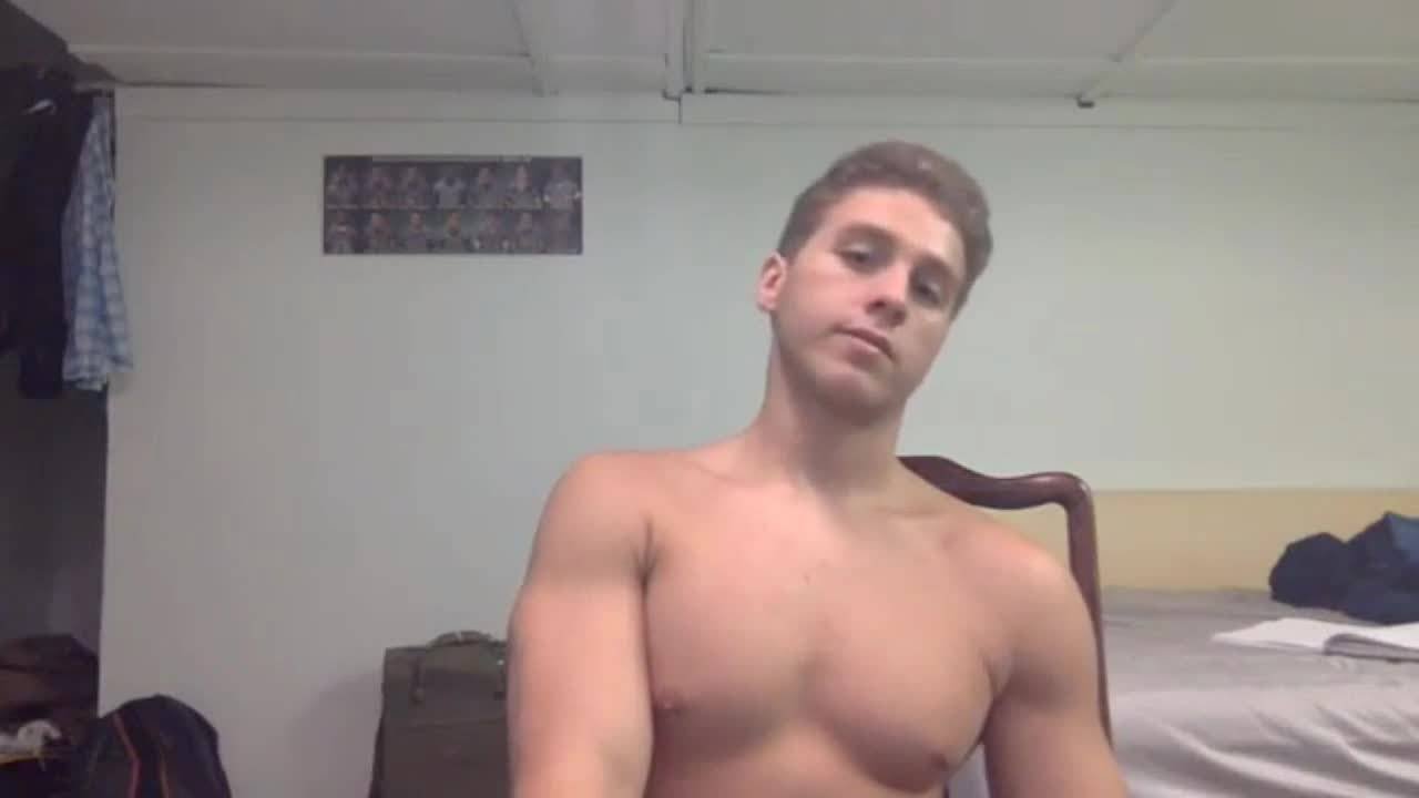 Austin Harrouff posts YouTube videos discussing body building
