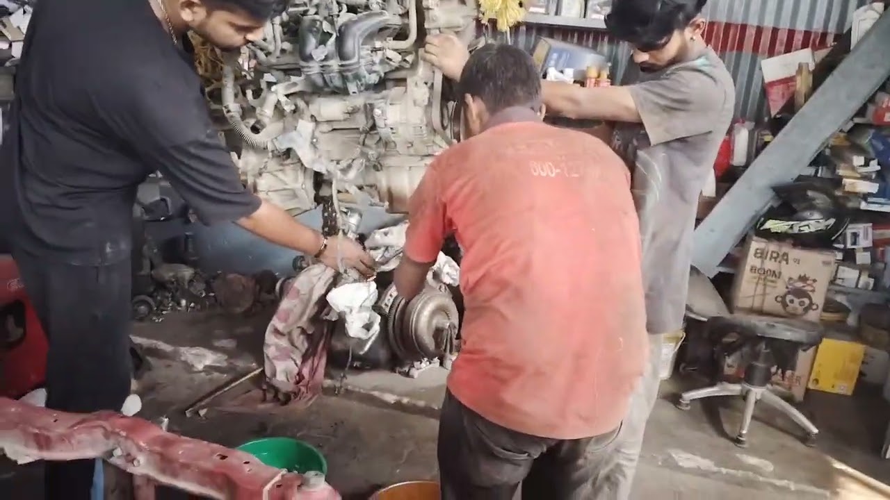 Alto k10 engine rebuild crank damged connecting broken