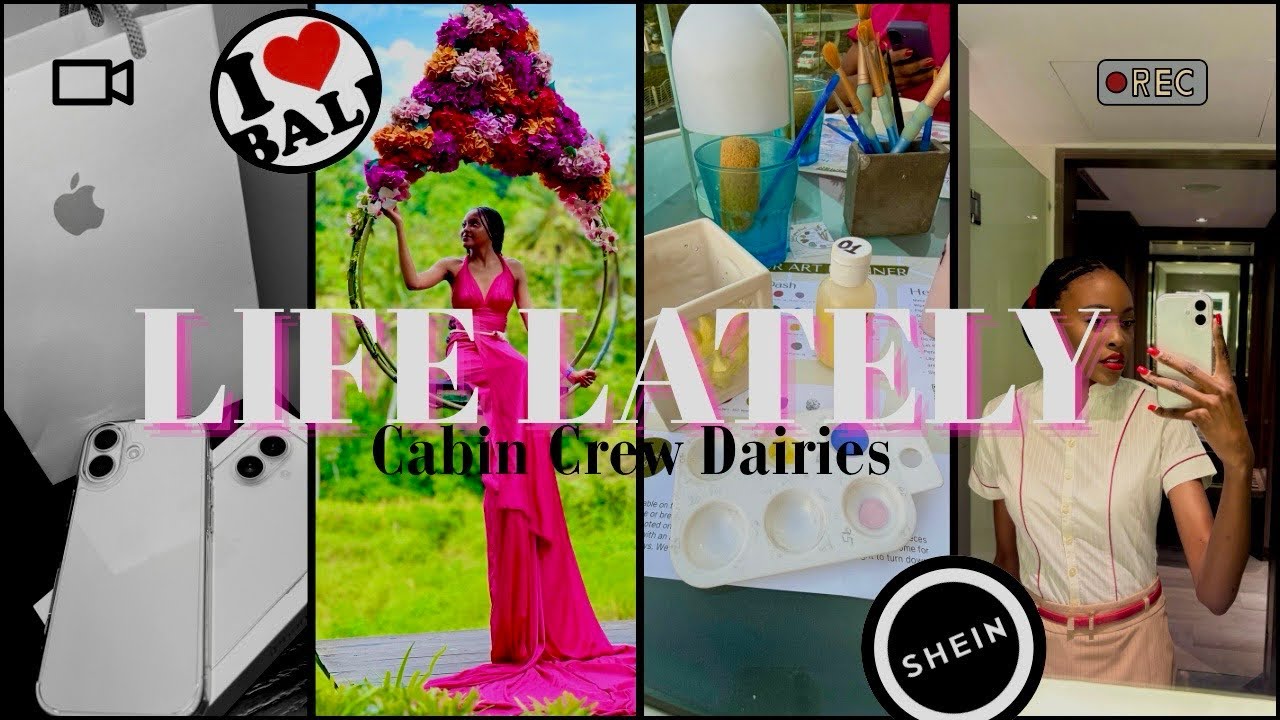 LIFE LATELY VLOG : Bali,Date,SHEIN Haul, New Phone/  CABIN CREW DAIRIES ✈️🩷🇿🇦🇿🇦