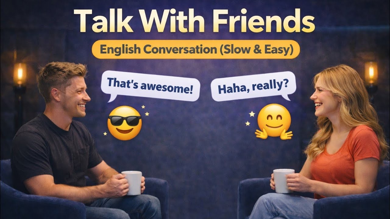 English Conversation When You Meet a Friend | Slow and Easy Conversation | Podcast 🎙️