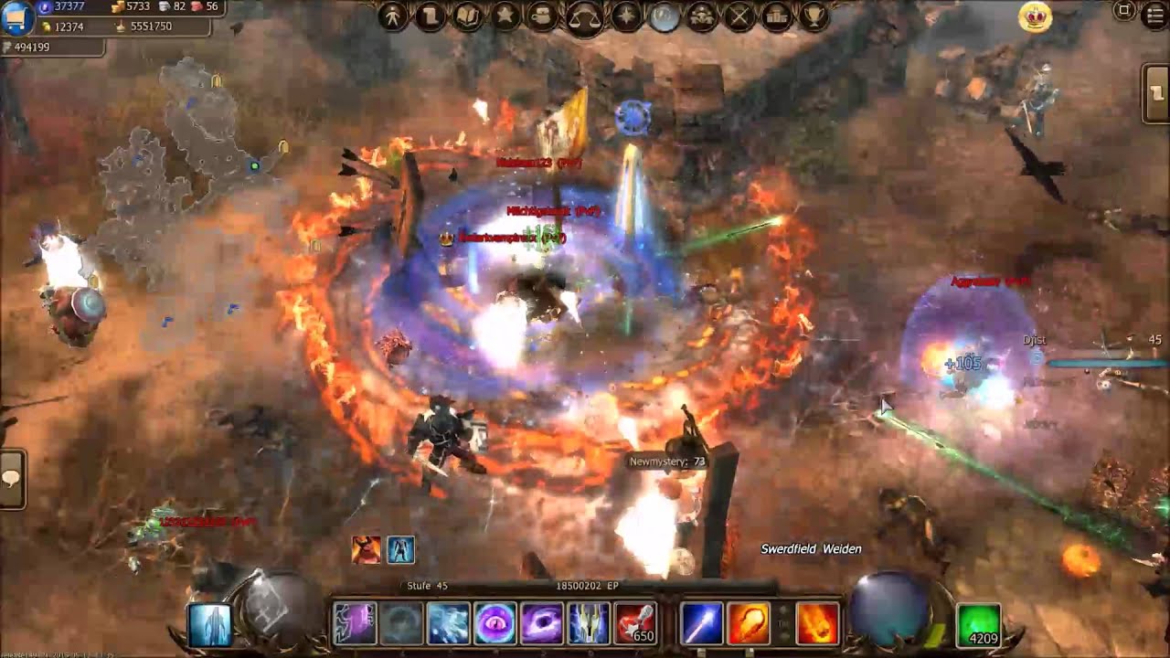 Drakensang online - Djist - PvP 07 - Newmystery farmt 5vs1 vor Kingshill