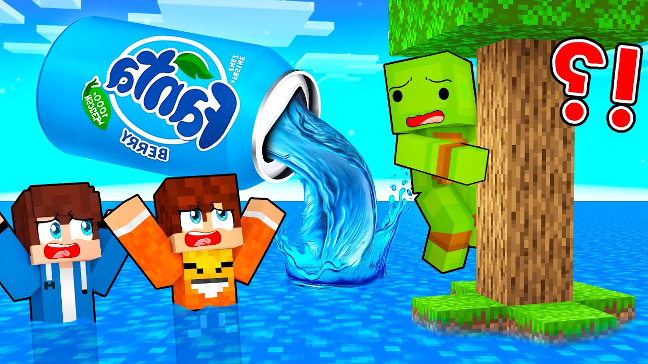 NIEBIESKA FANTA ZALEWA CAŁY ŚWIAT w Minecraft!