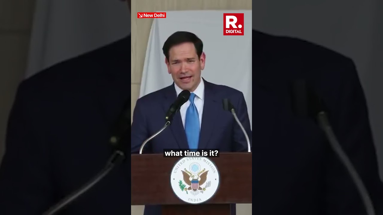 Marco Rubio jokes about extreme Delhi heat during his speech