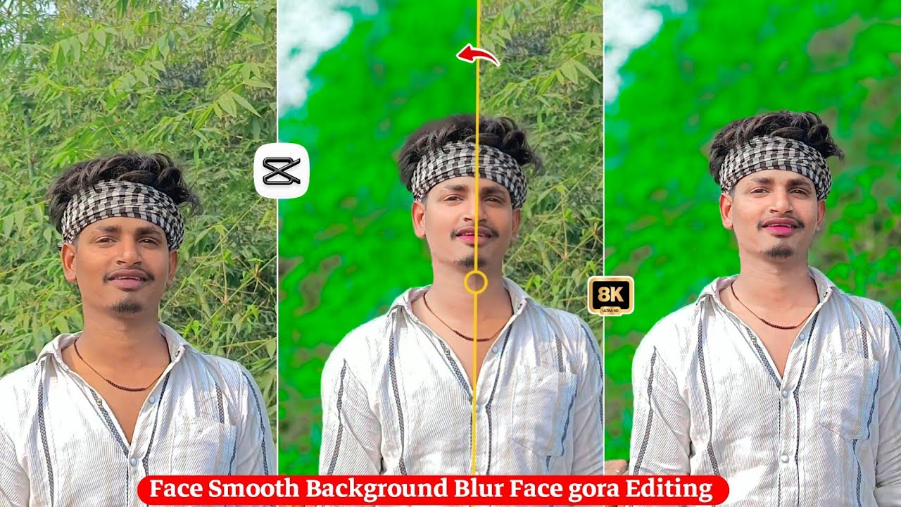 Capcut App से Face Smooth+Face Gora +Backgraund Blur kaise करें||Trending Vidoe Editing In capcut