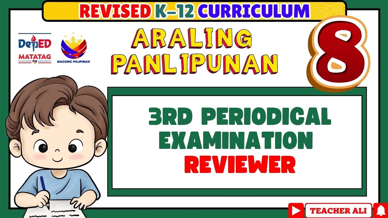 GRADE 8 AP 8 QUARTER 3 THIRD PERIODICAL TEST REVIEWER -REVISED K-12 #reviewer #exam #test 