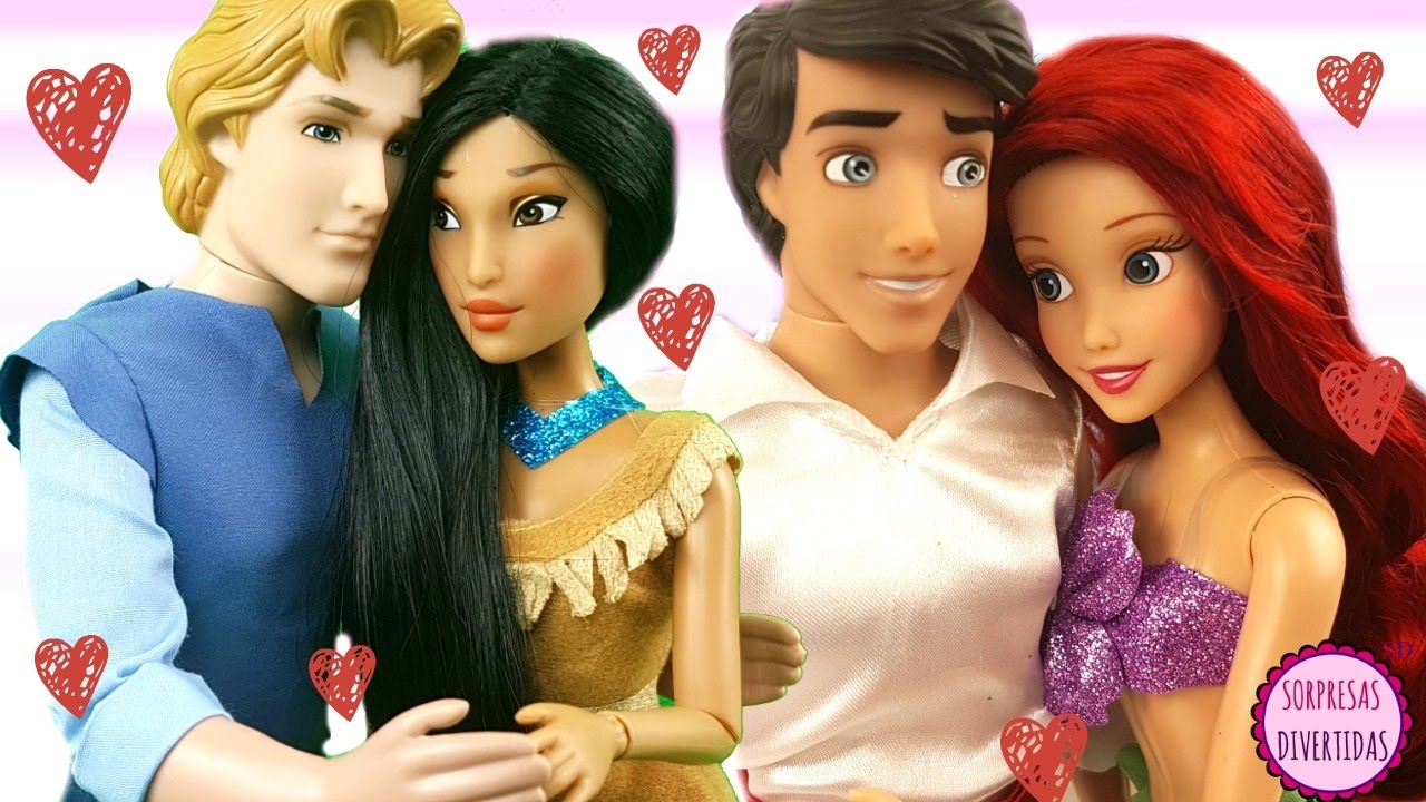 Pocahontas & John Smith ❤ Sirenita & Príncipe Eric - Mis parejas románticas favoritas Disney