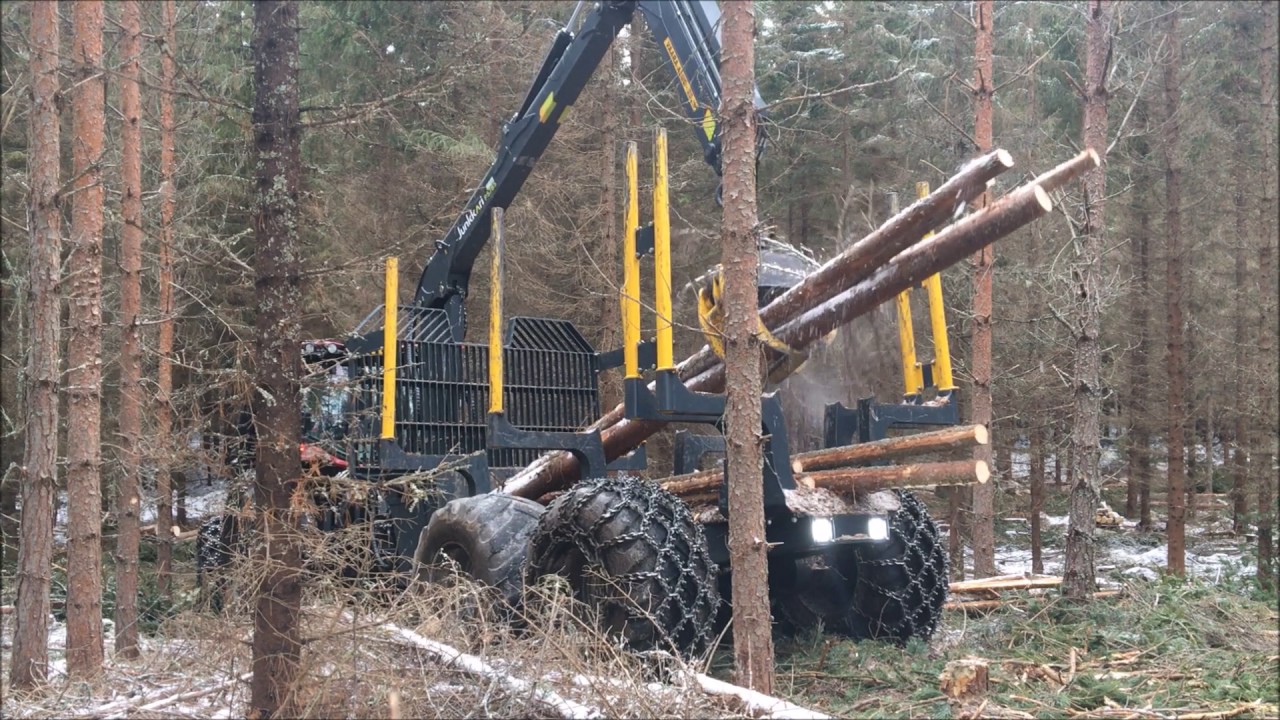 Valtra N134 JJP-Trailer....Lännen 740 forest