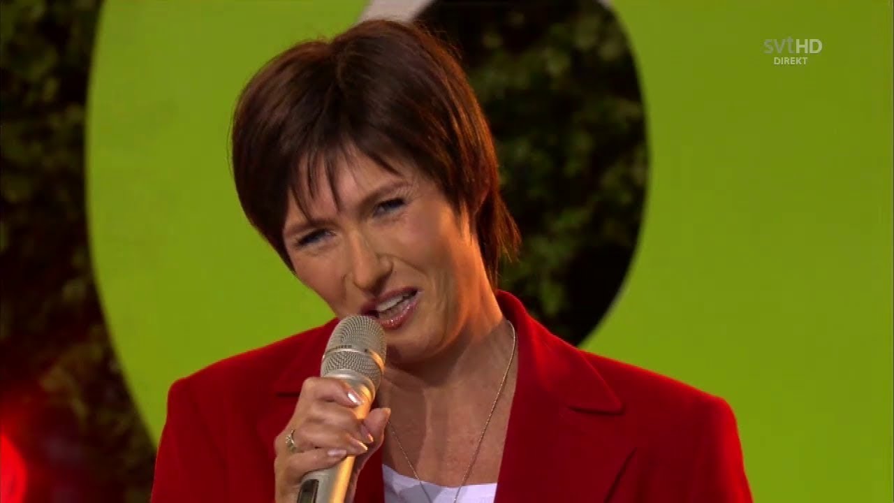 Mona Sahlin besöker Allsång på Skansen