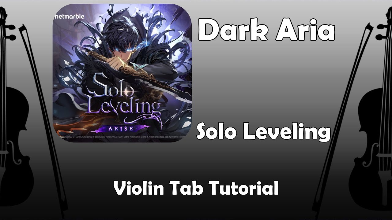 Dark Aria Solo Leveling Violin Tab Tutorial
