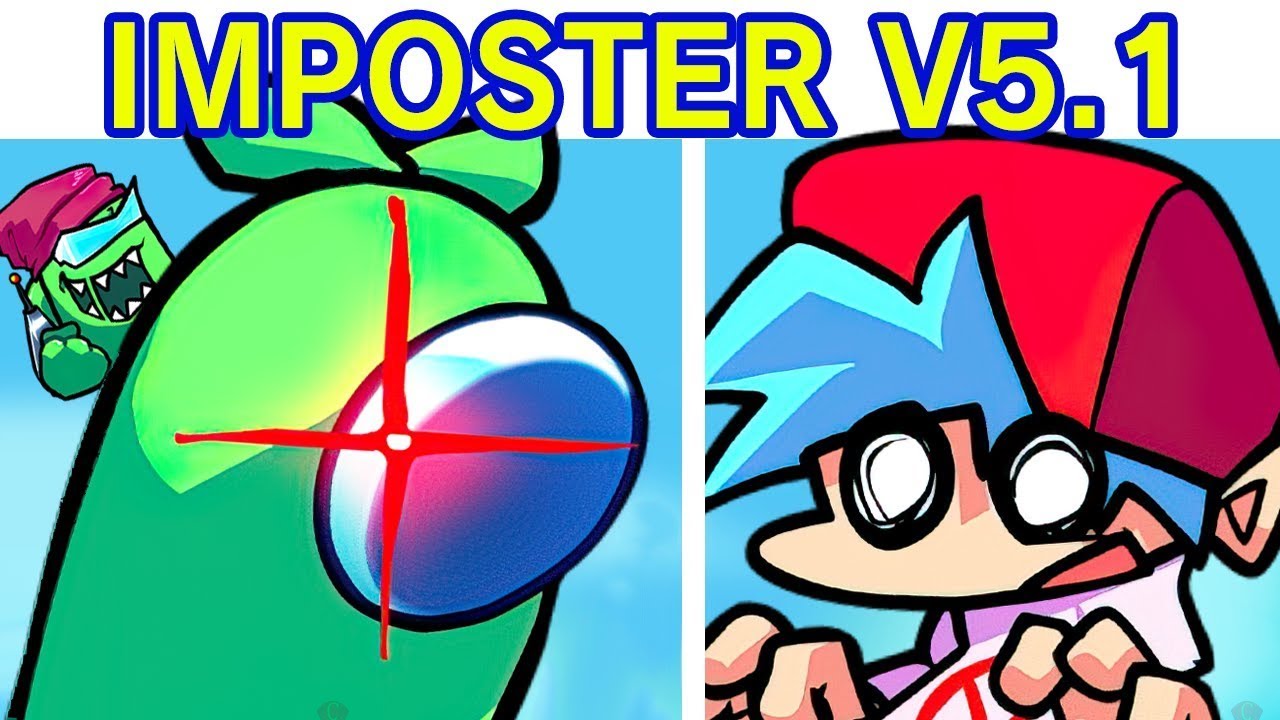 Friday Night Funkin' VS Impostor V5.1 FULL WEEK | Imposter V4 Anniversary Update (FNF Mod/Among Us)