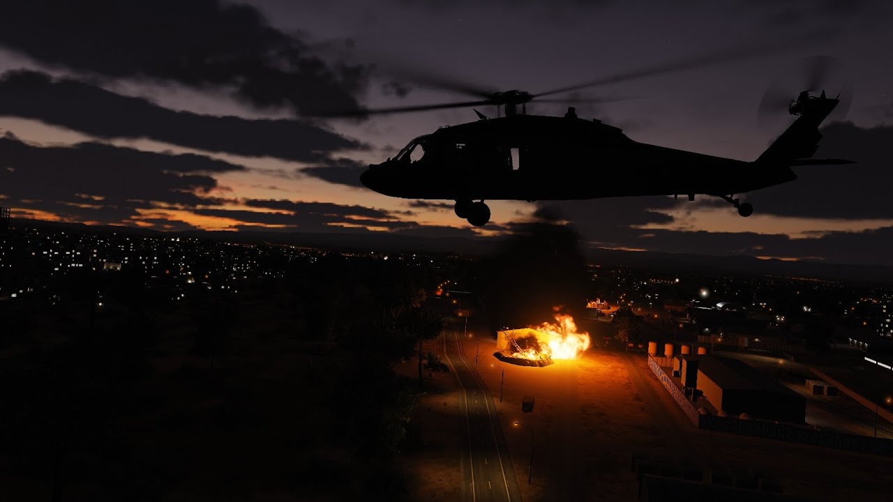 DCS - Evac - Extracting reco team while the small naval task force obliterates marked assests.