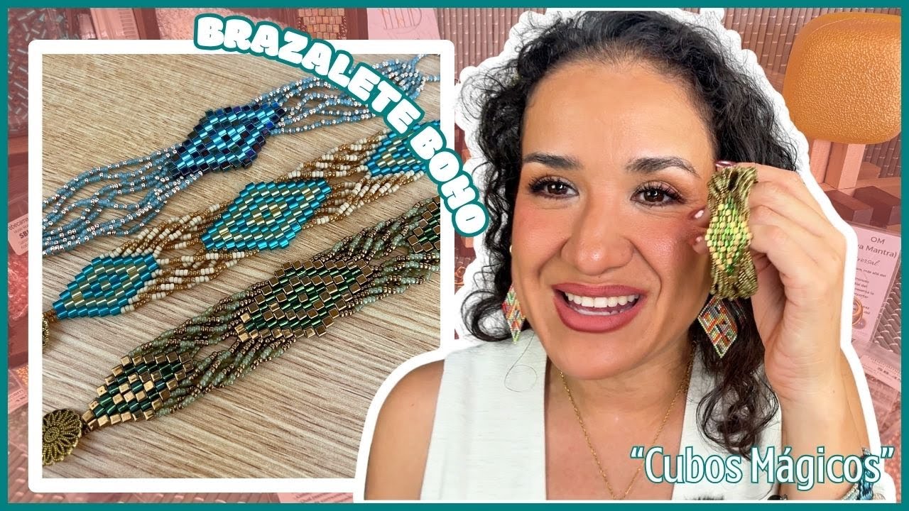 ✅ Haz tu Propio Brazalete Boho con Cuentas Miyuki Cube - Paso a Paso ✨