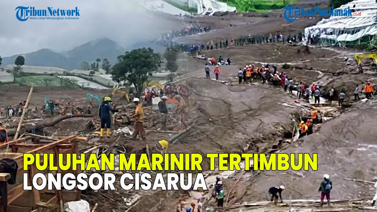 UPDATE❗ PULUHAN MARINIR TERTIMBUN LONGSOR CISARUA SAAT SEDANG LATIHAN