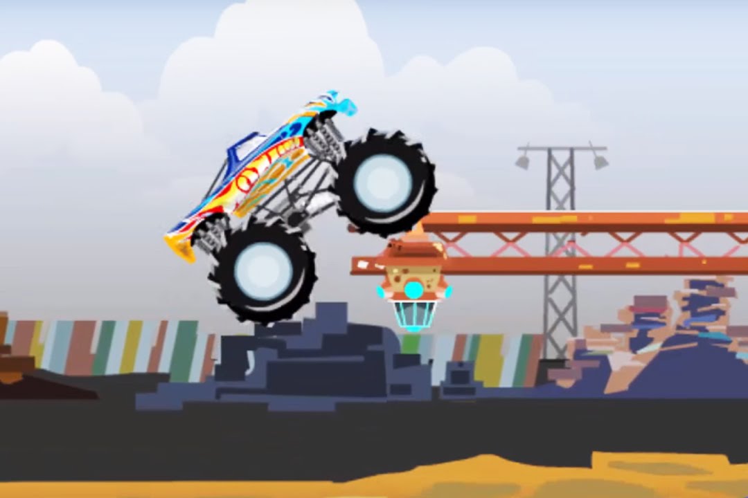 Monster Truck Destroyer Game Play All Levels Complete