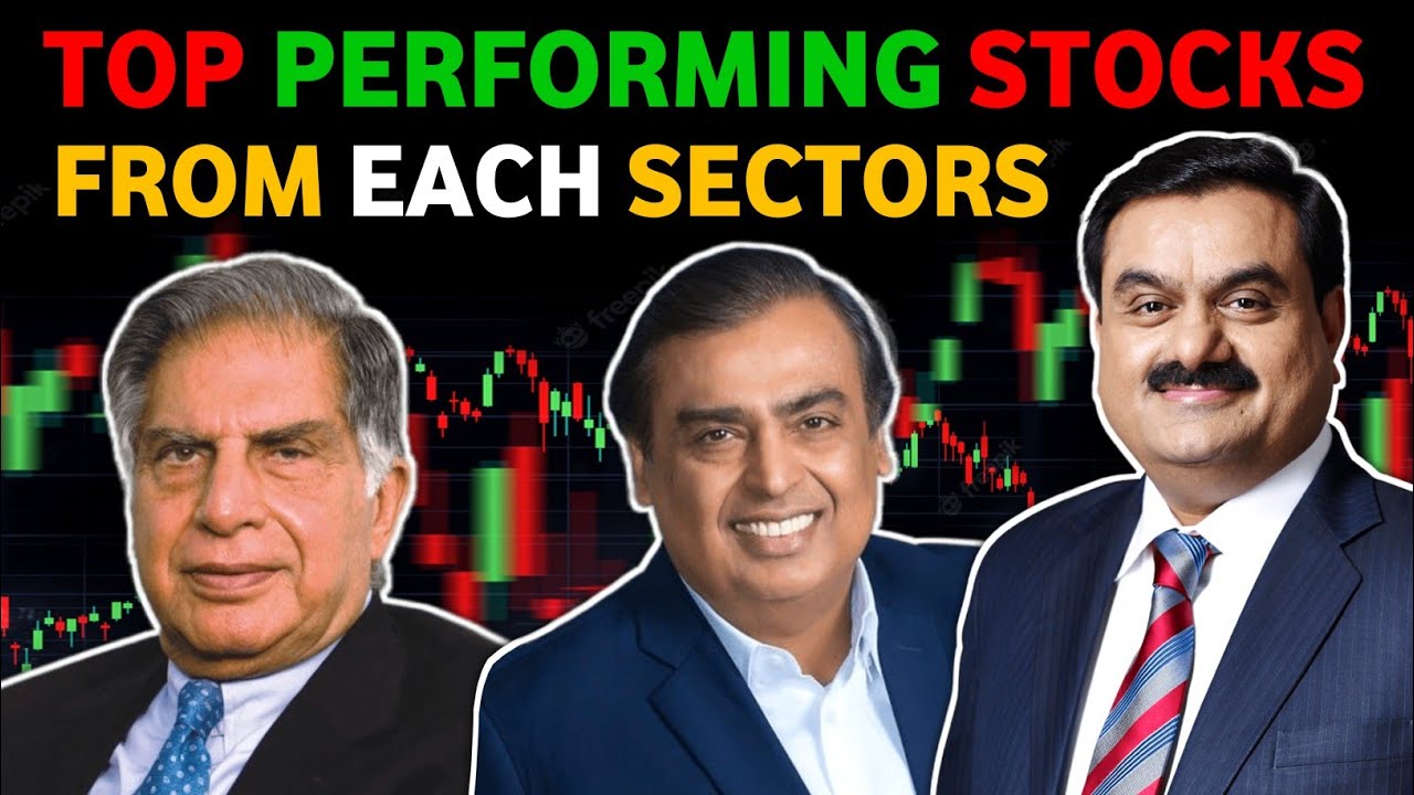Top Performing Stocks From Each Sectors Of Stock Market 2023 | Reliance Industries | Adani | Tata