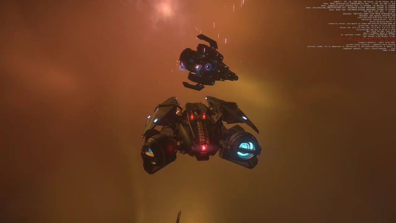 Star Citizen Alpha 4.0 Live Preview - Testing the Guardian Qi Quantum Dampener in Pyro JP (4K HDR)