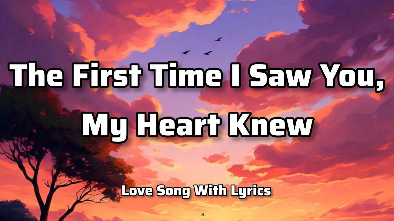 The First Time I Saw You, My Heart Knew - &hearts;️Love song with lyrics.