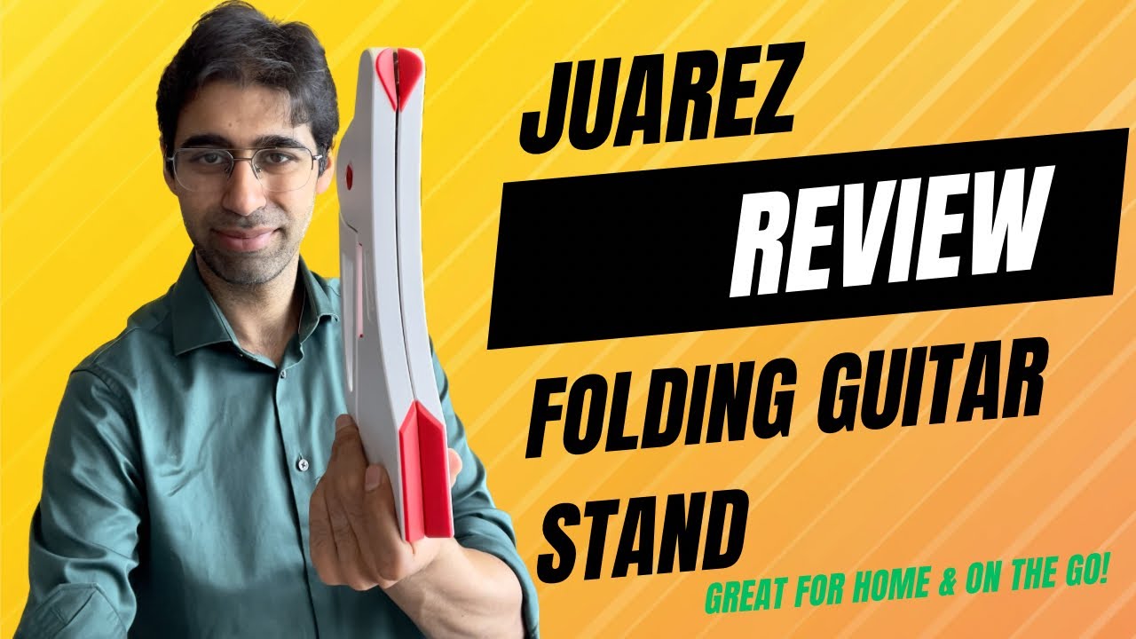 Folding Guitar Stand by Juarez | an excellent home & travel accessory for guitarists. #guitar #music