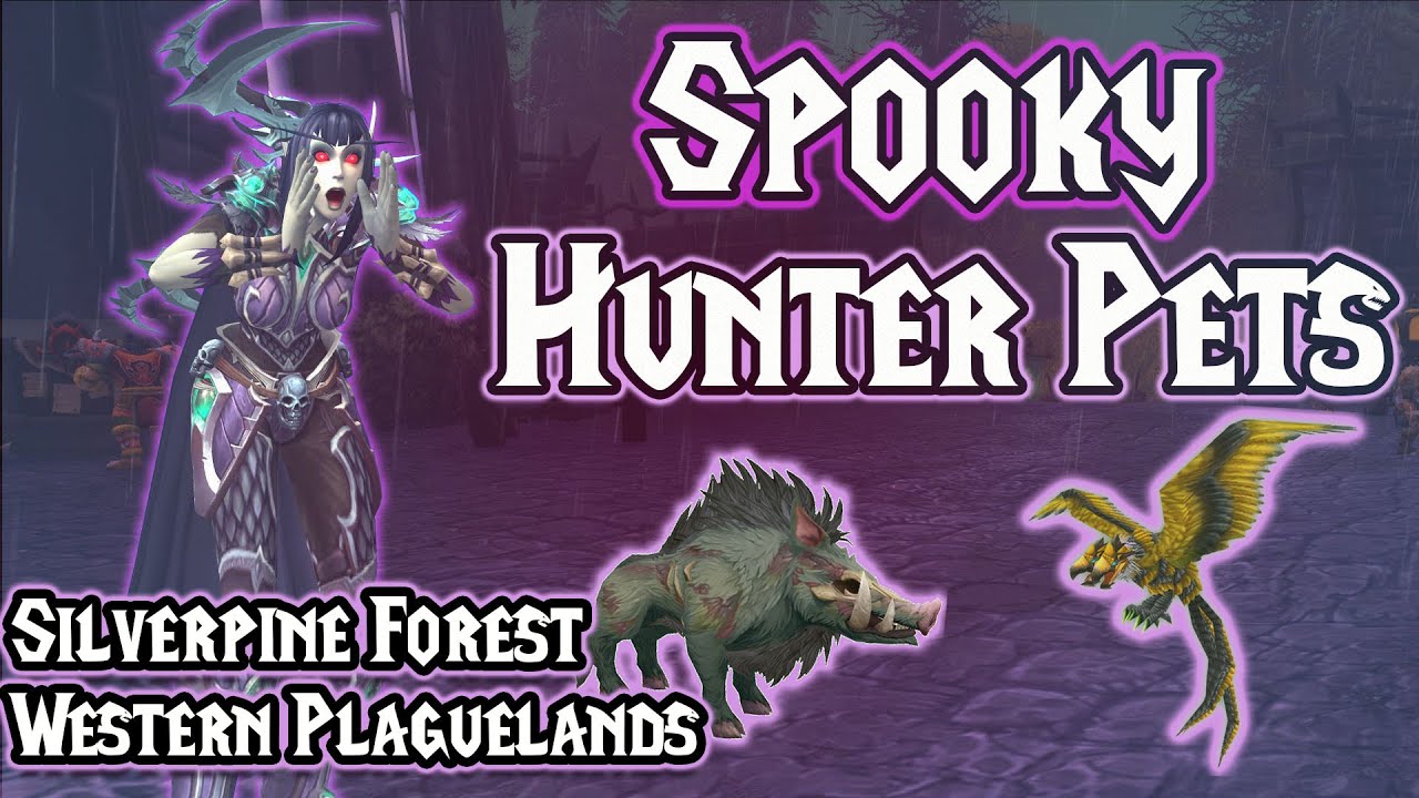 Taming All the Spooky Hunter Pets in WoW | Silverpine Forest & Western Plaguelands