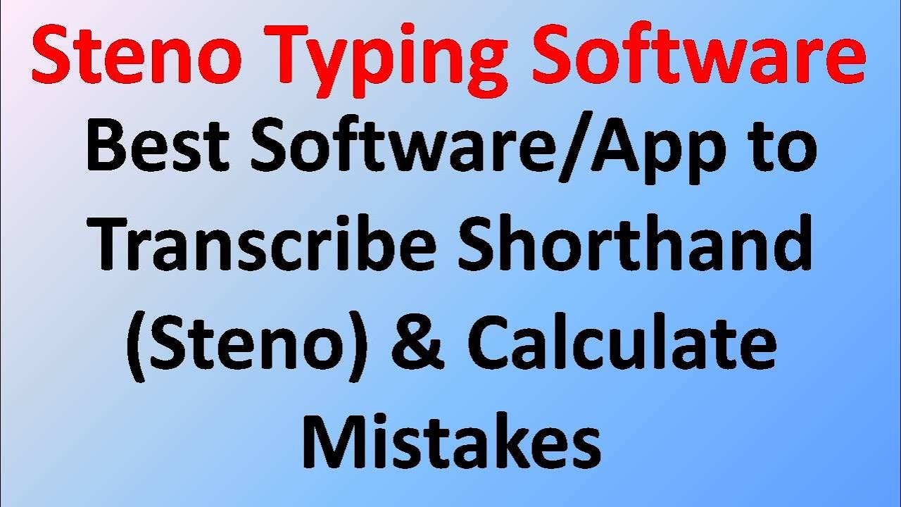 Best Steno Software App || Shorthand Steno Software App || Best Gaur online Steno Shorthand classes