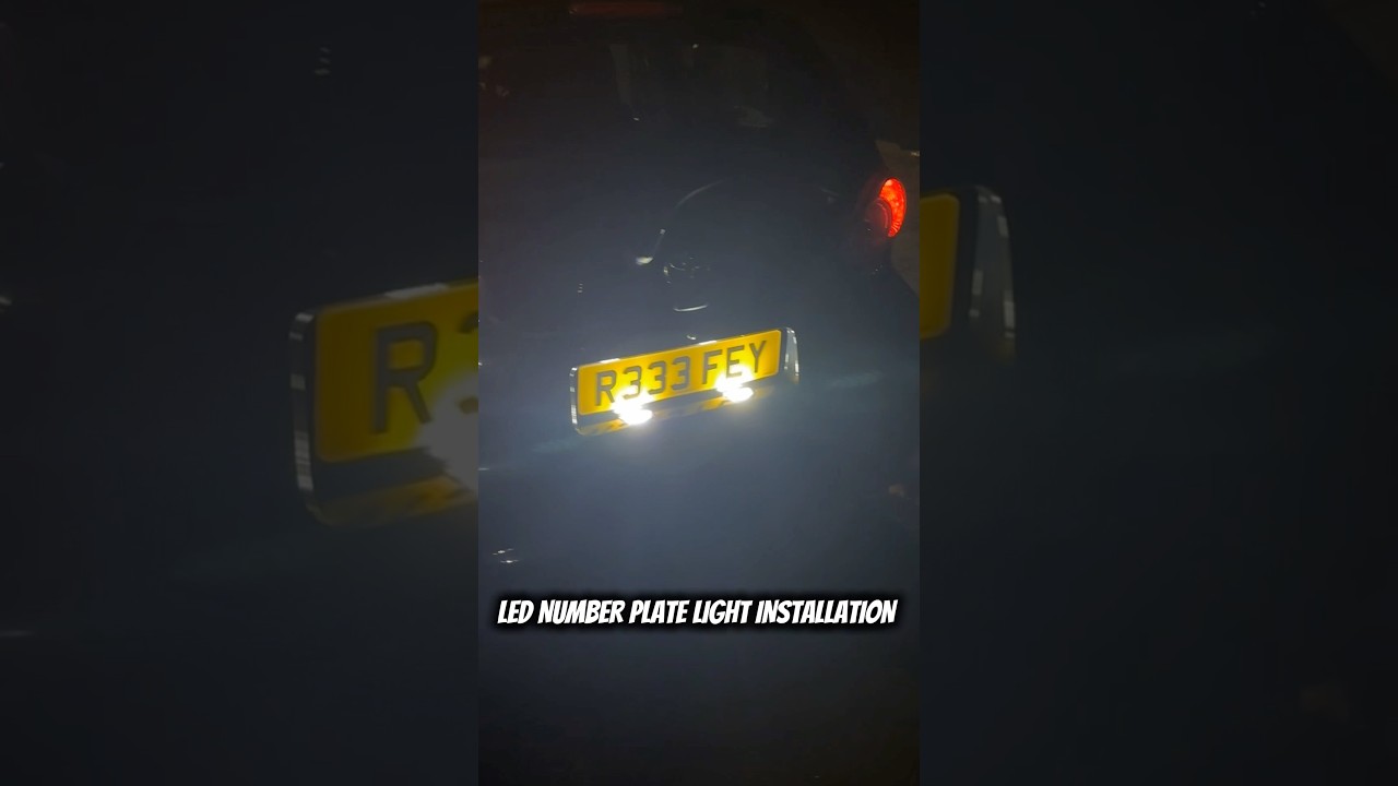 Toyota Aygo Number Plate LED Upgrade 🔥 Cheap & Easy Mod