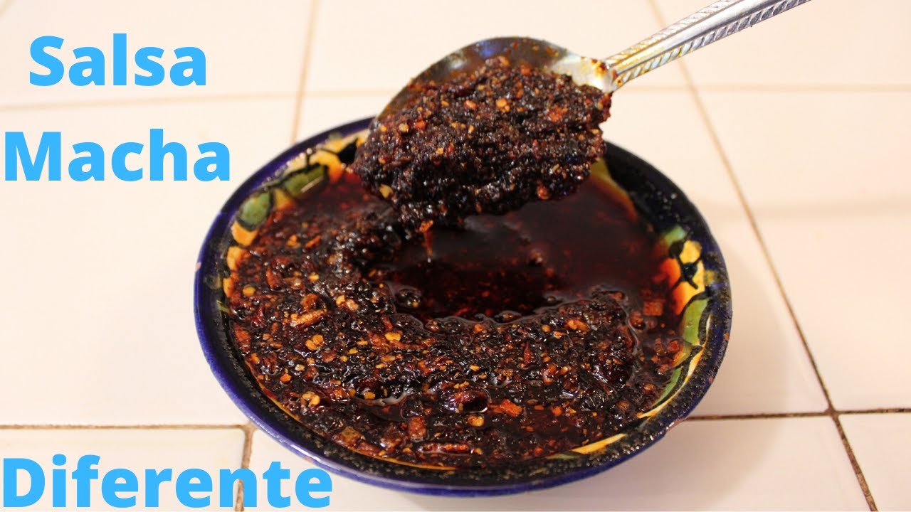 Salsa Macha Diferente Con Chile Ancho (Poblano Seco)