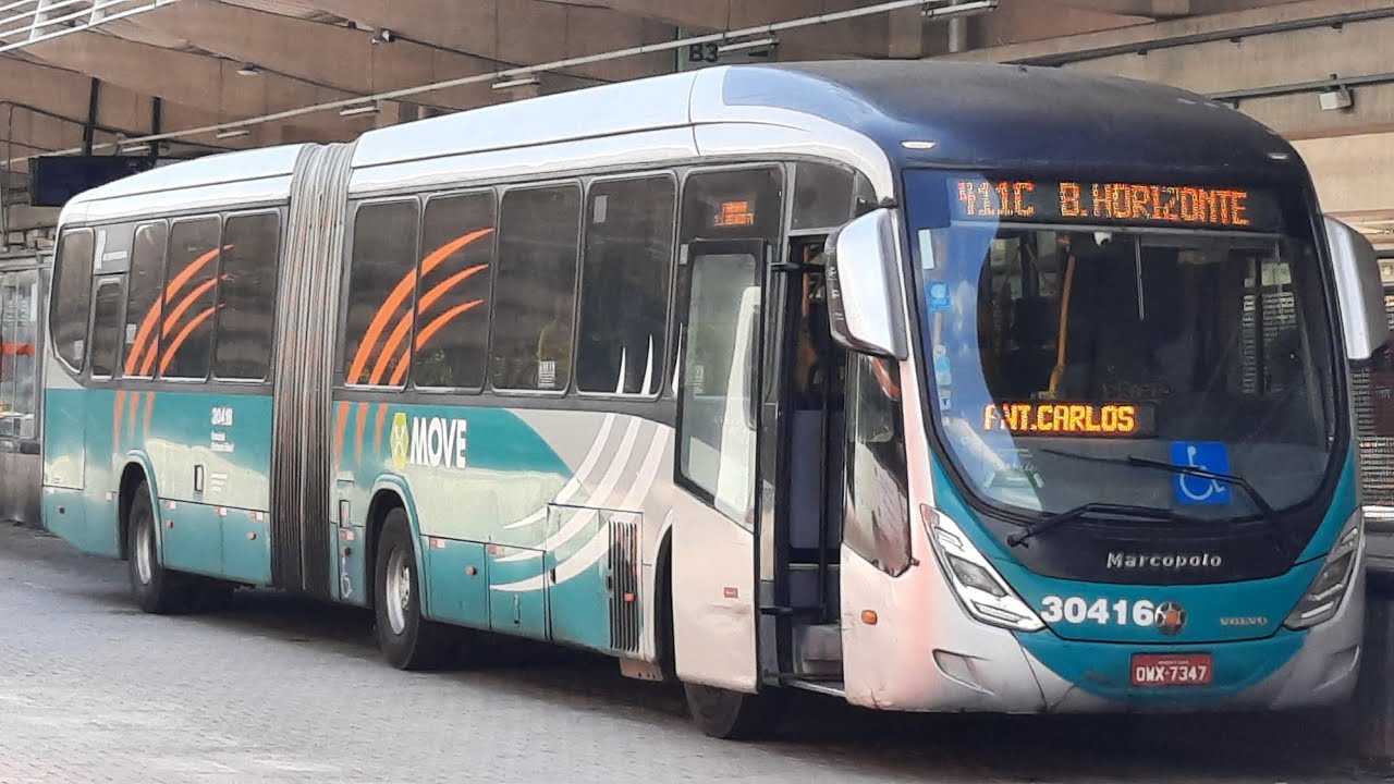 Marcopolo Viale BRT Volvo B340M Engine Sound + um pouco de detalhes. Sistema BRT MOVE METROPOLITANO.