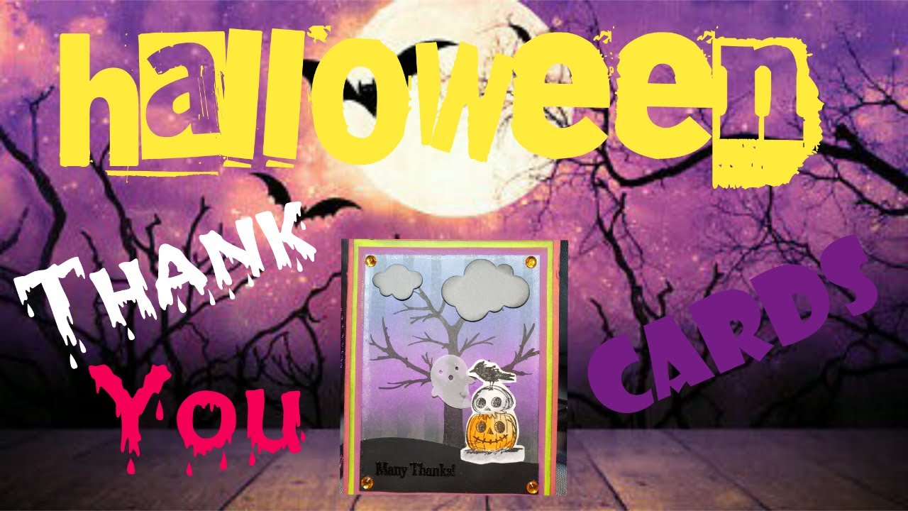 DIY Halloween Thank you Cards - Greeting Cards - Paper to Masterpiece
