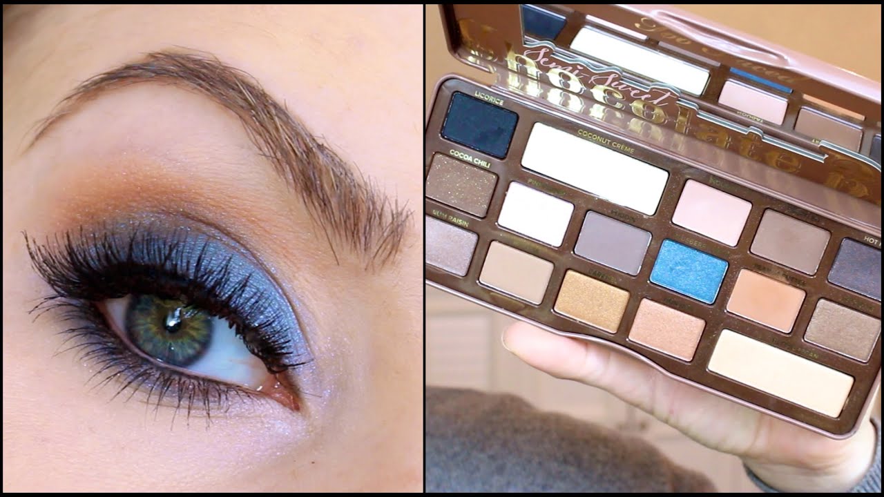 Chocolate Blue Makeup Tutorial | NEW Semi Sweet CHOCOLATE BAR Palette