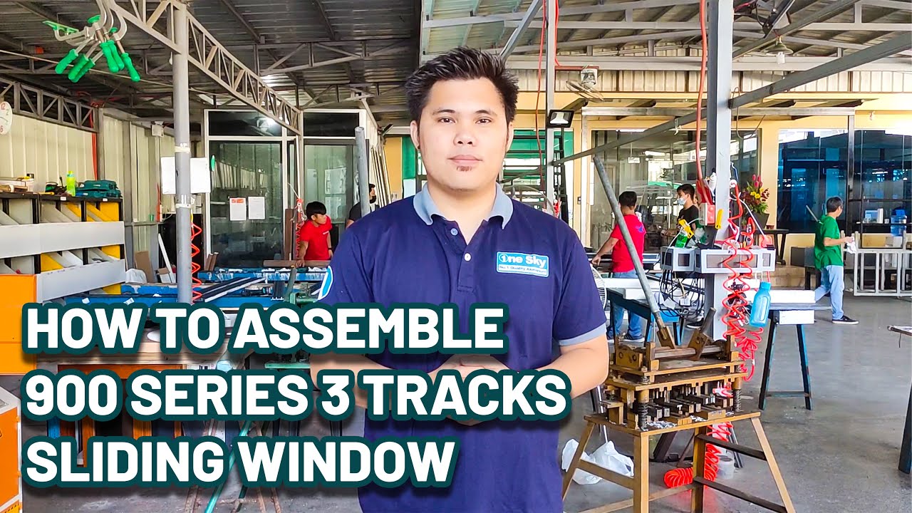 How to assemble 900 series 3 tracks Sliding window