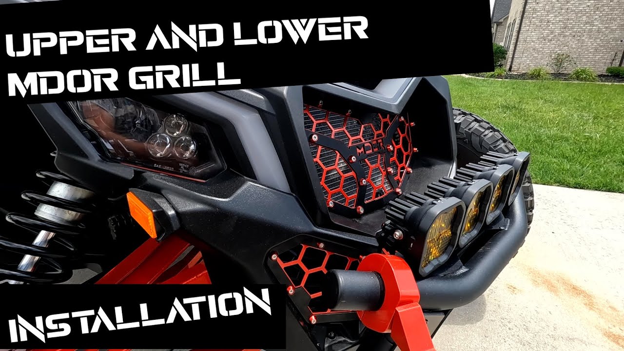 Can Am Maverick X3 MDOR Upper and Lower Grill Installation