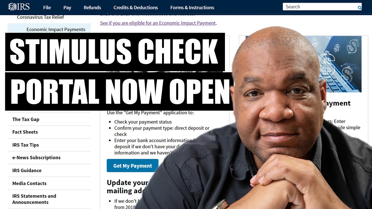 IRS Economic Stimulus Checks Update | Wednesday April 15, 2020 (Portal Now Available)
