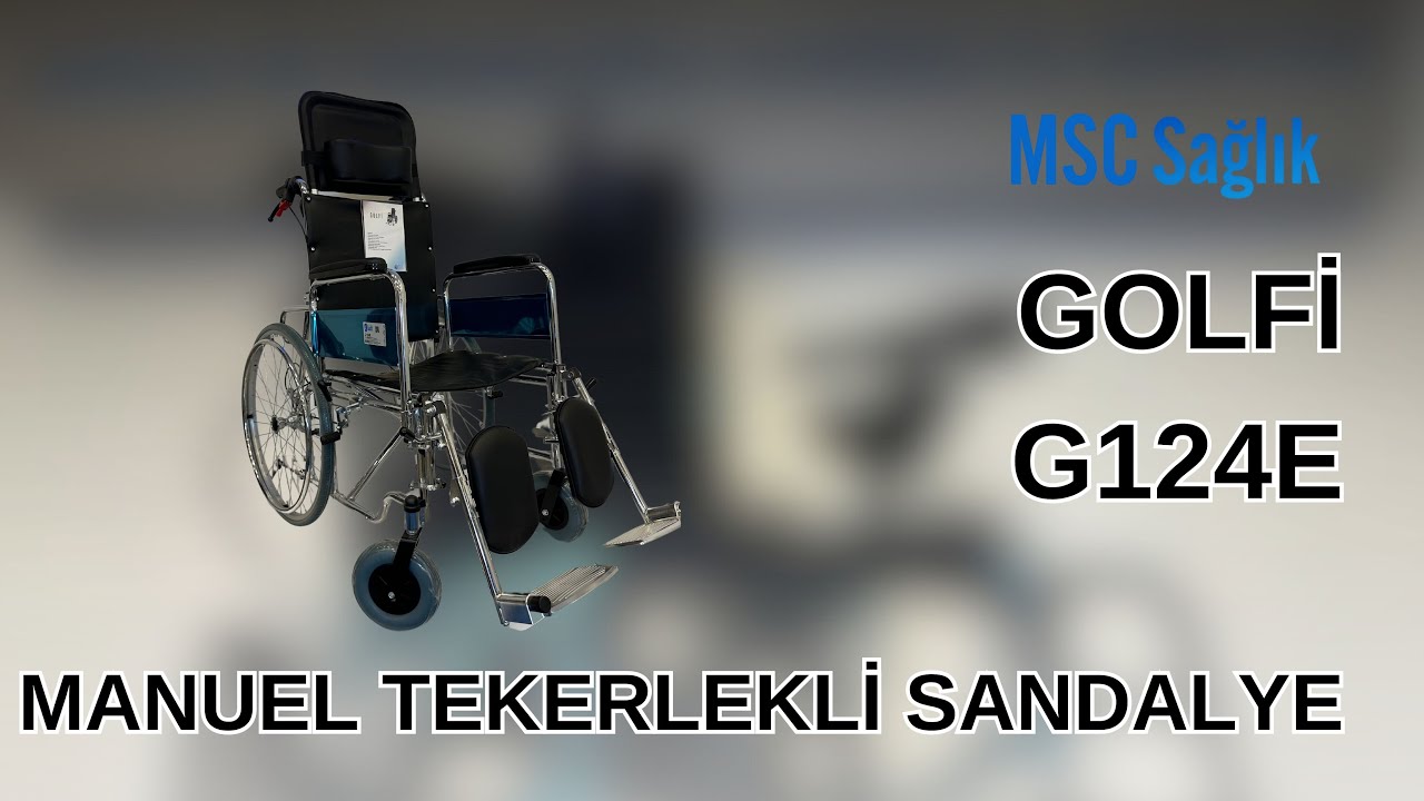 GOLFİ G124E ÇOK FONKSİYONLU MANUEL TEKERLEKLİ SANDALYE / 444 0 989 / #manueltekerleklisandalye
