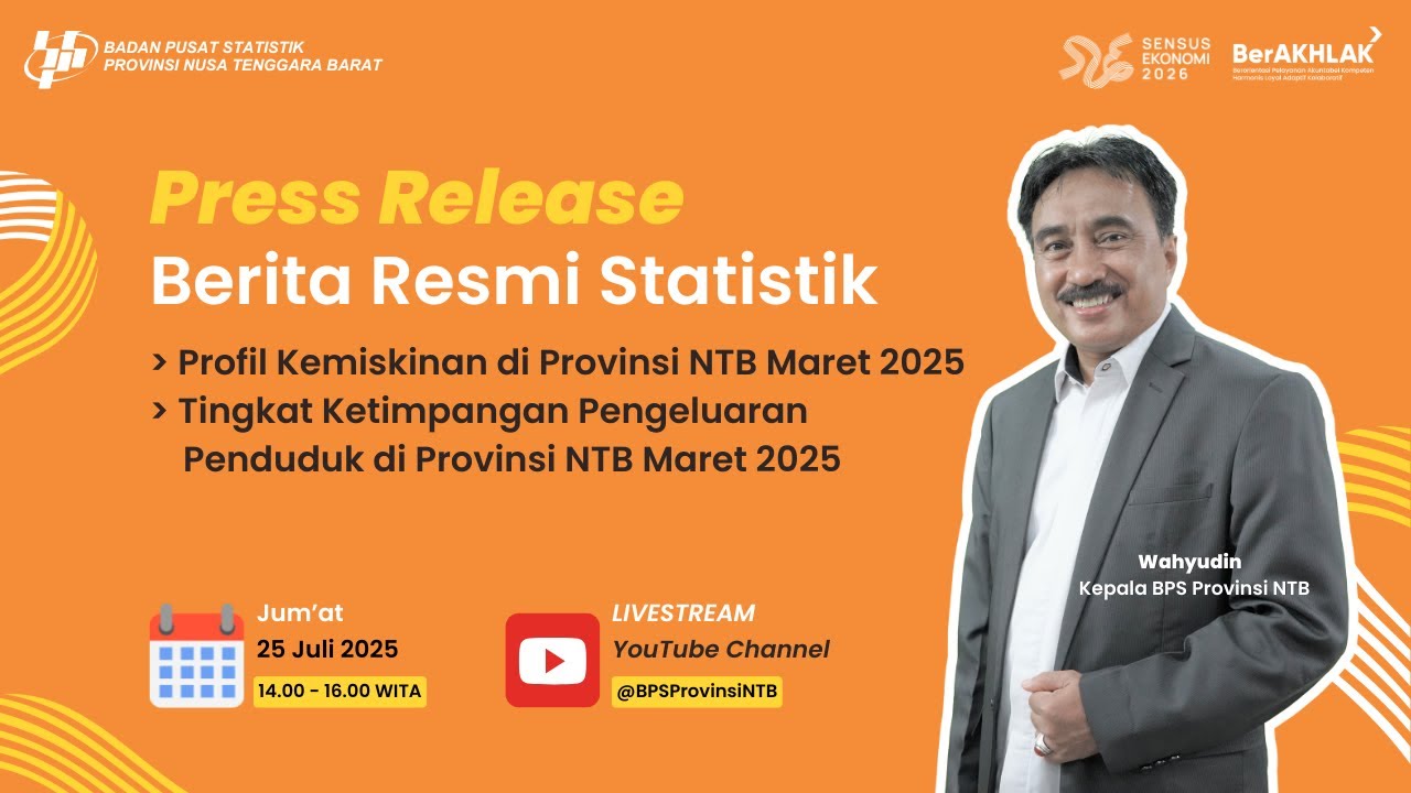 Rilis BRS 25 Juli 2025 - BPS Provinsi Nusa Tenggara Barat