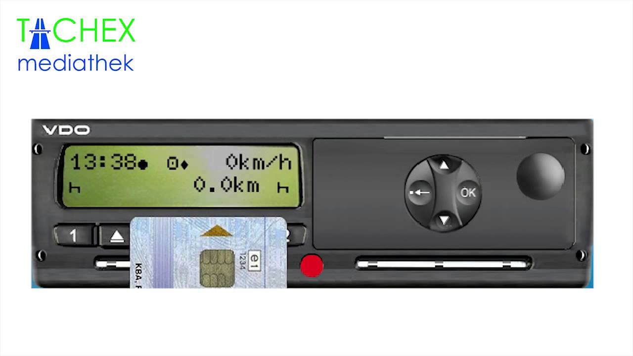 Einstellungen Digitaler Tachograph zu Schichtbeginn bei VDO 1.4 - 2.x