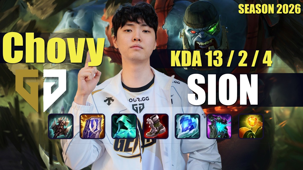 GEN Chovy SION vs YONE Mid - Patch 16.13 KR Ranked | lolrec