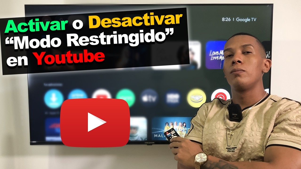 Cómo Activar o Desactivar el Modo Restringido en la app de YouTube en tu Smart Tv