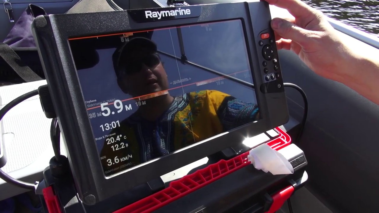 Raymarine Element. Часть 2. Тестируем эхолот/картплоттер Raymarine Element 12 HV на озере.
