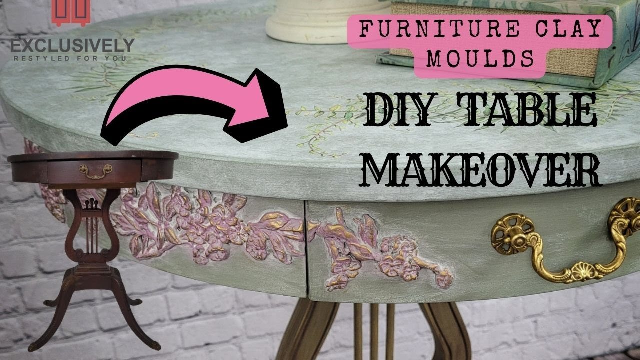 Table Makeover with DIY Furniture Moulds